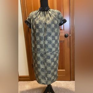 Lanvin Black and Tan Dress Fully Lined. No size tag.